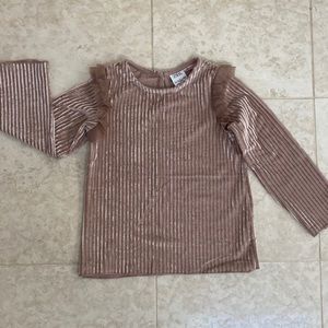 Zara Dusty pink, velvet top 3/4